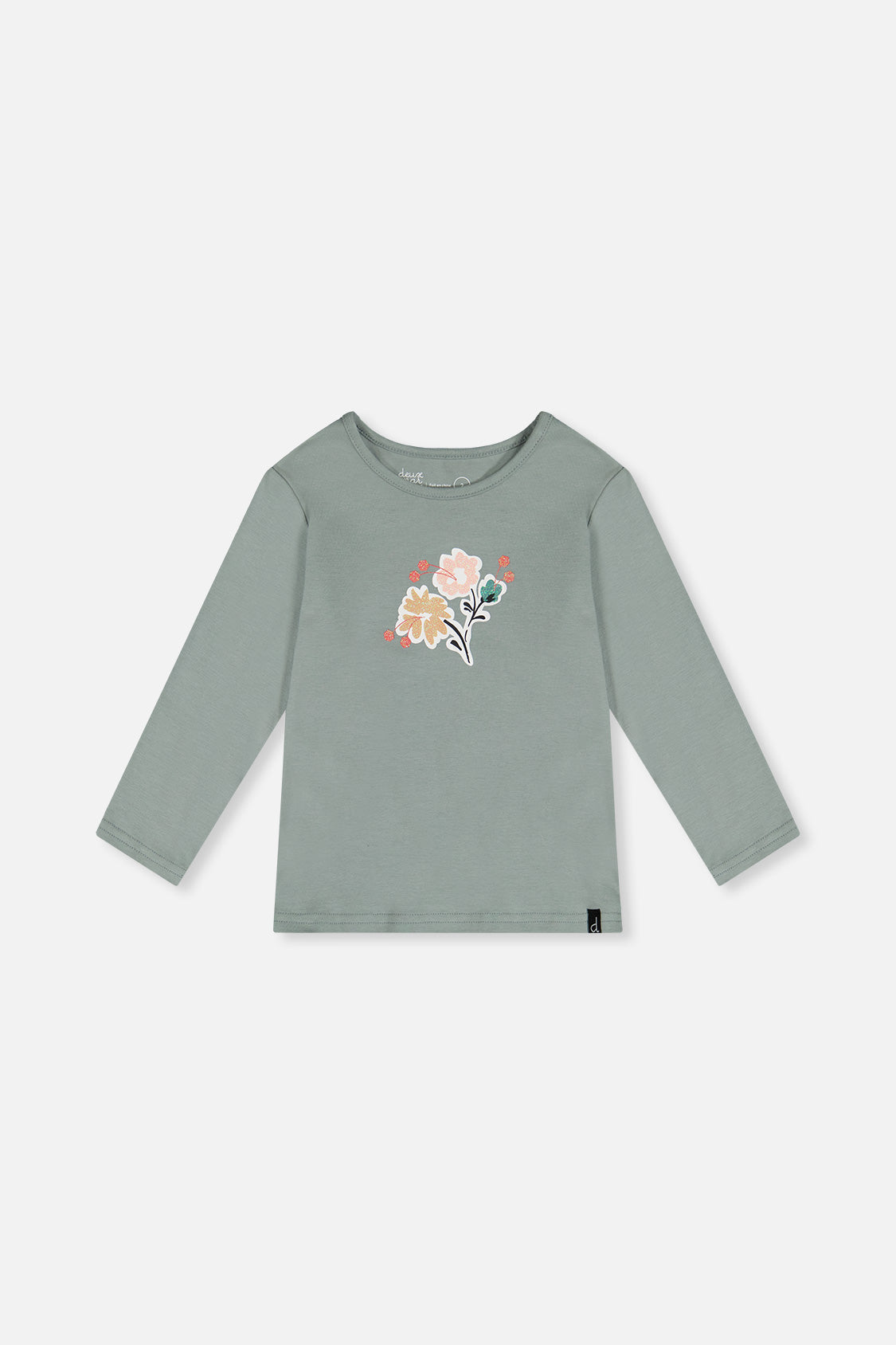 Organic Cotton Long Sleeve T-Shirt Sage Green-0