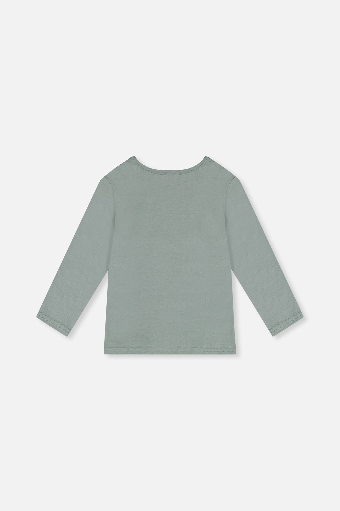 Organic Cotton Long Sleeve T-Shirt Sage Green-2