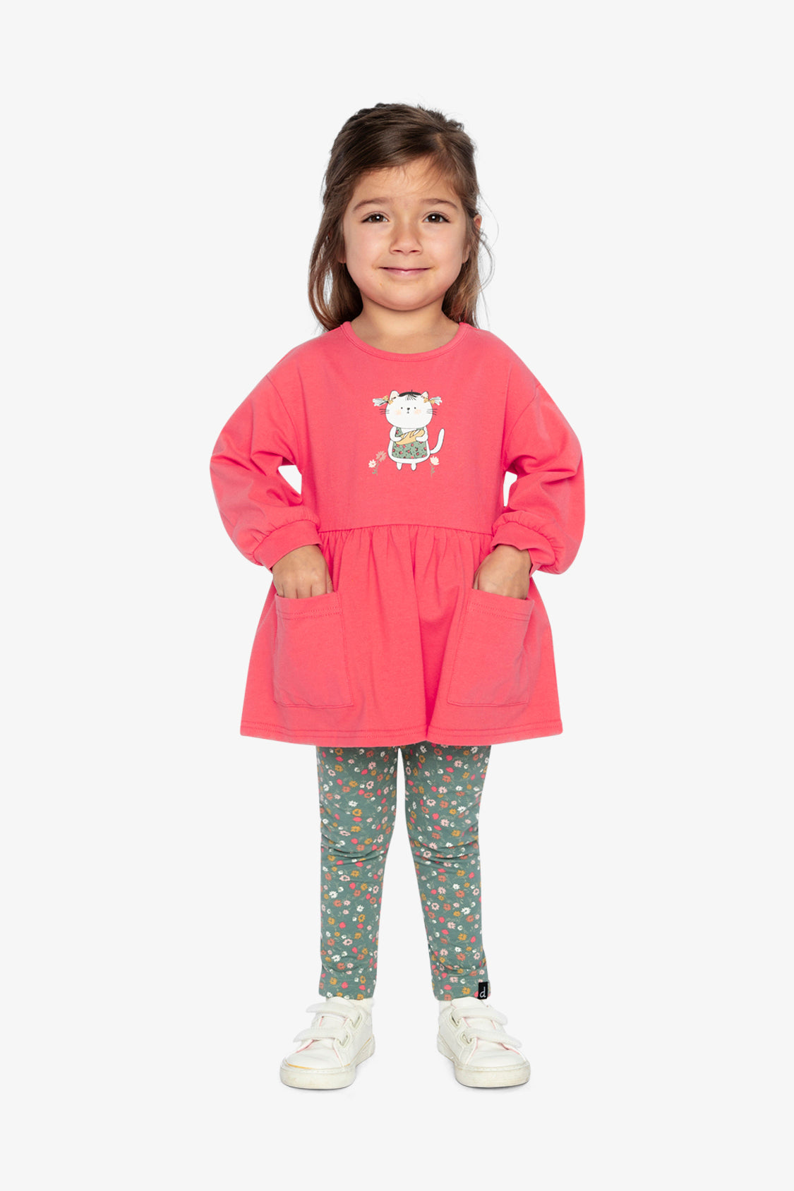 Organic Cotton Tunic Coral Pink-1