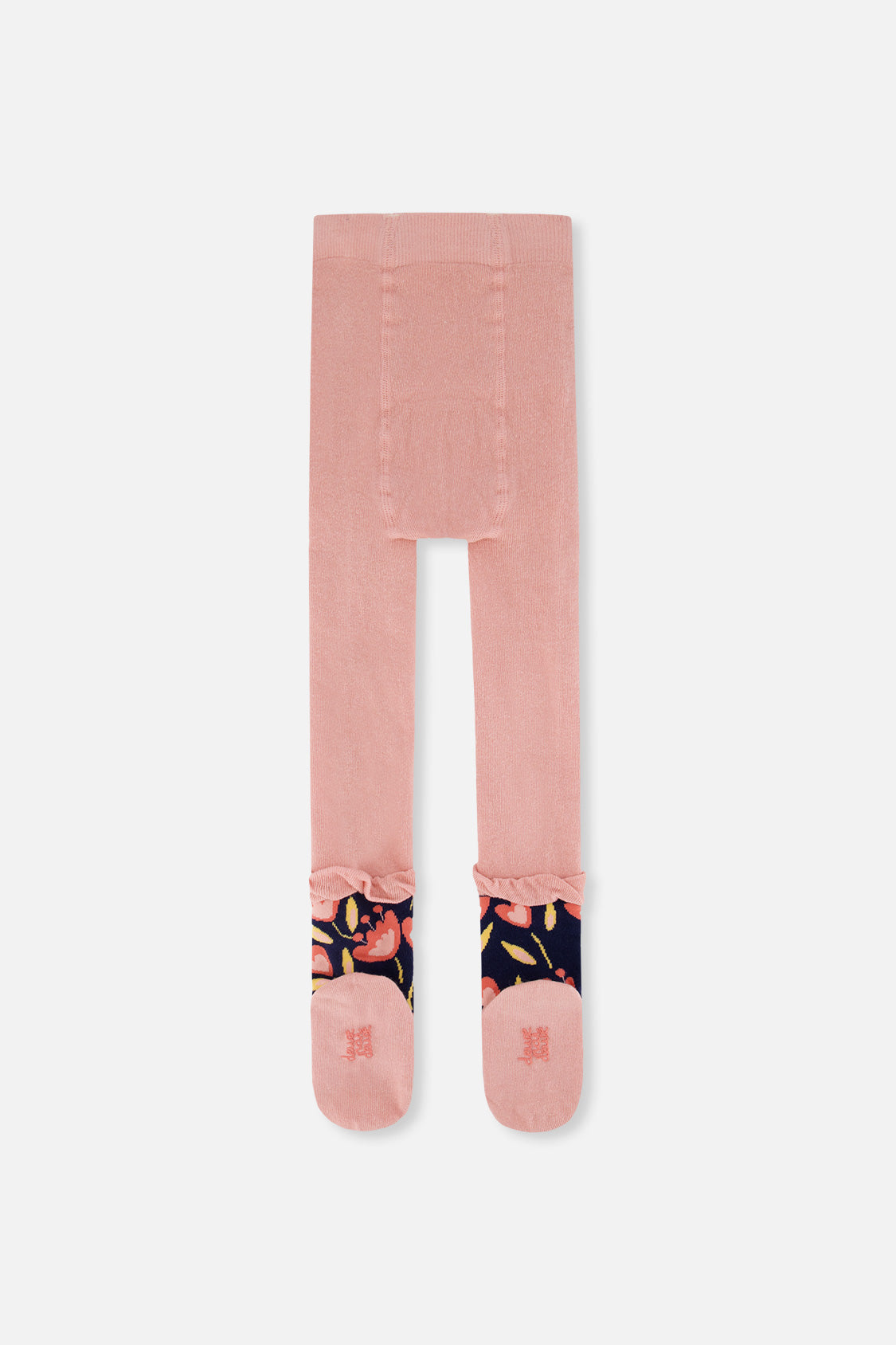 Tights Pale Dusty Pink And Navy-0