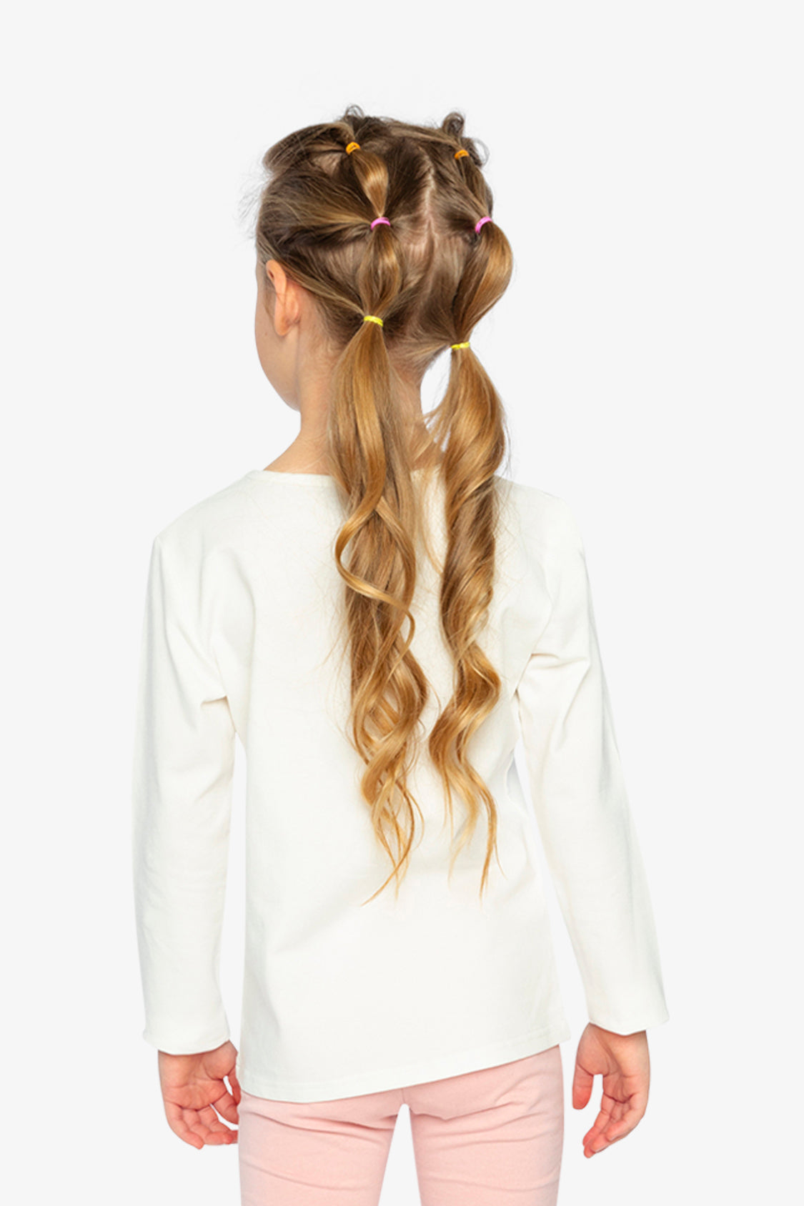Long Sleeve Organic Cotton Strawberry T-Shirt Off White-3