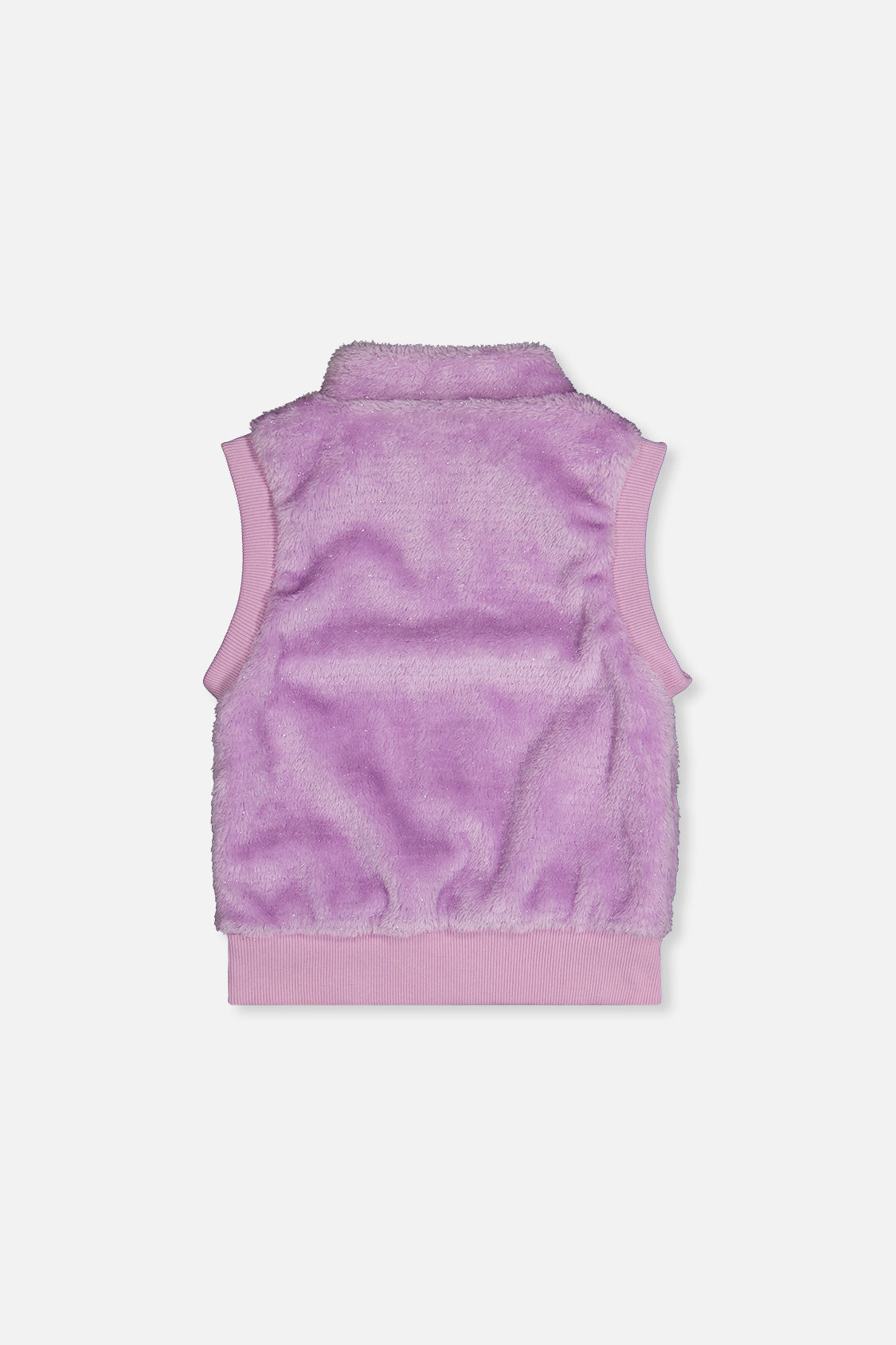 Deux par Deux Faux Fur Sleeveless Vest Violet product image P2