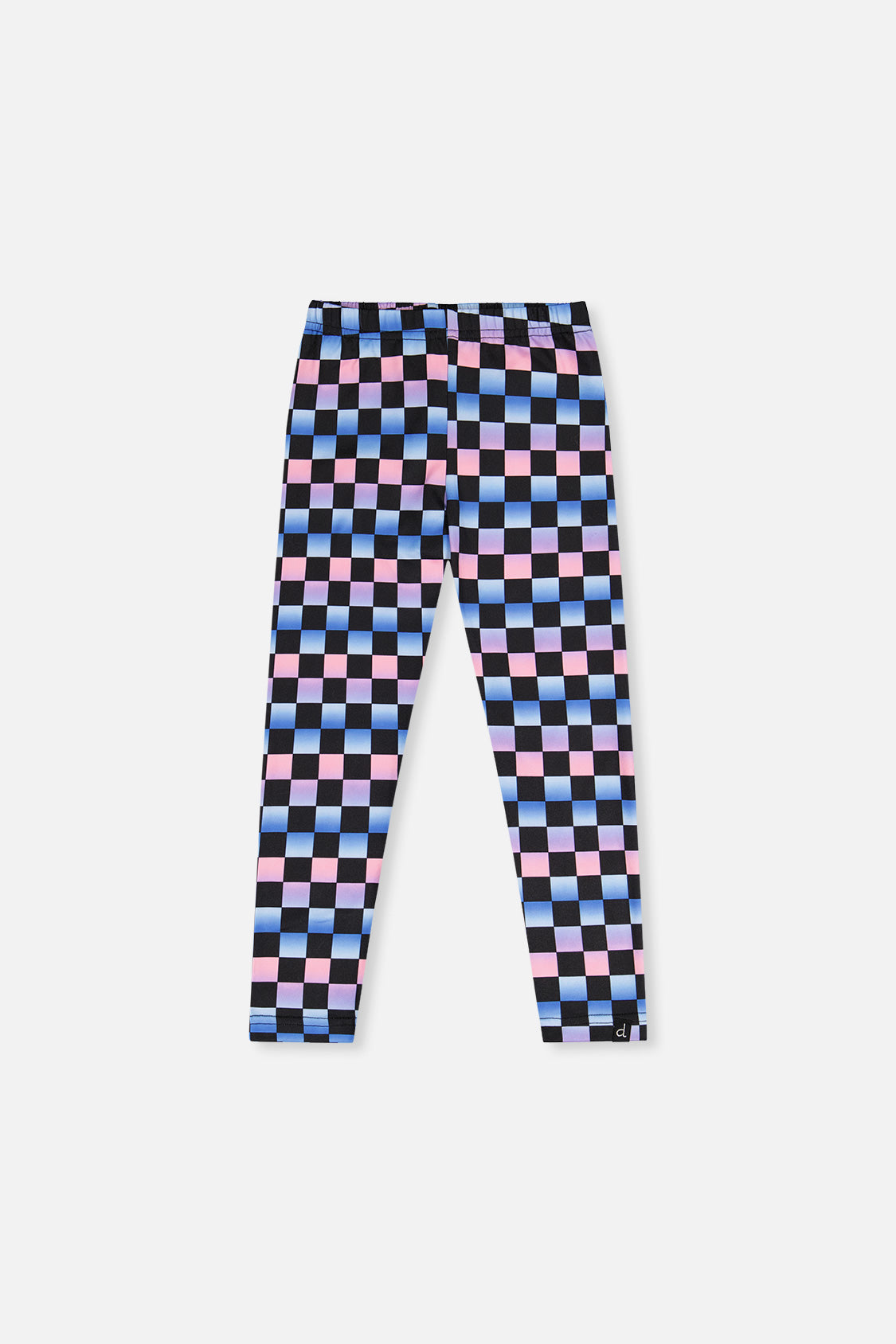 Leggings Black Checkered Print-0