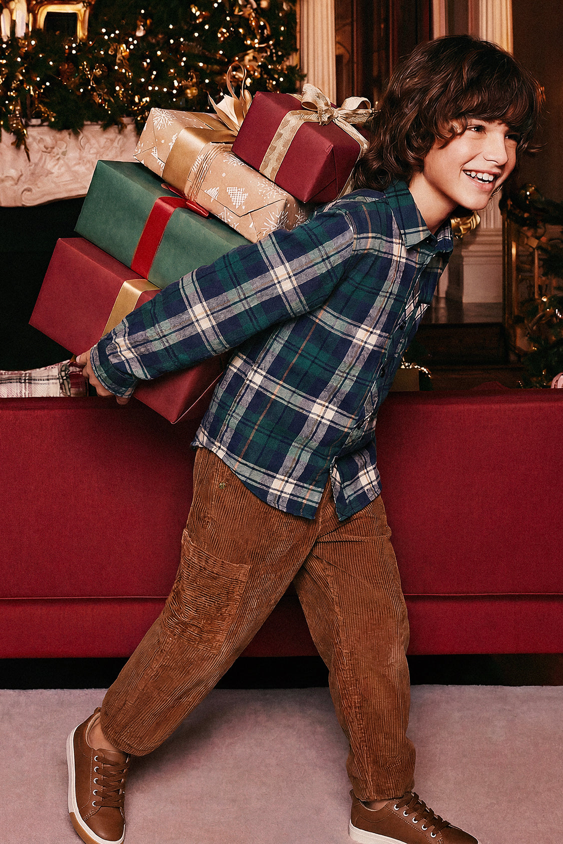 Plaid Shirt Blue And Green-1
