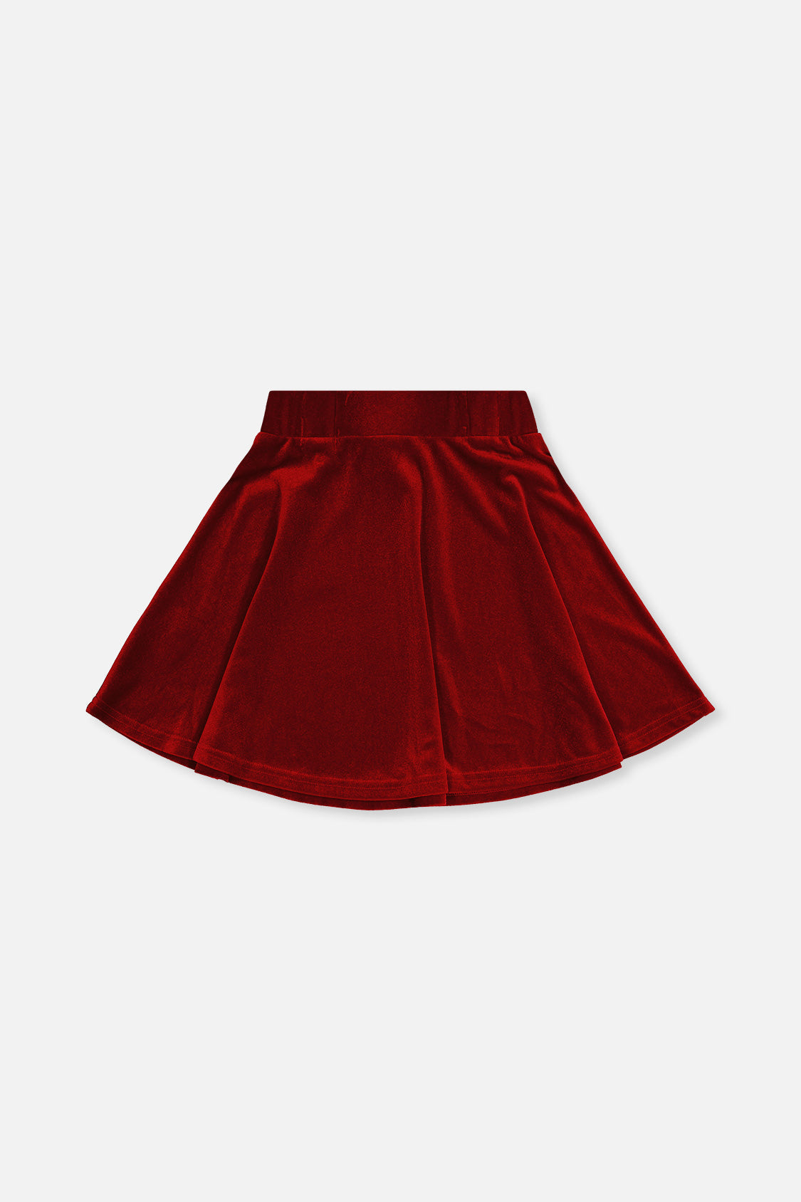 Velvet Skirt Red by Deux par Deux, back view