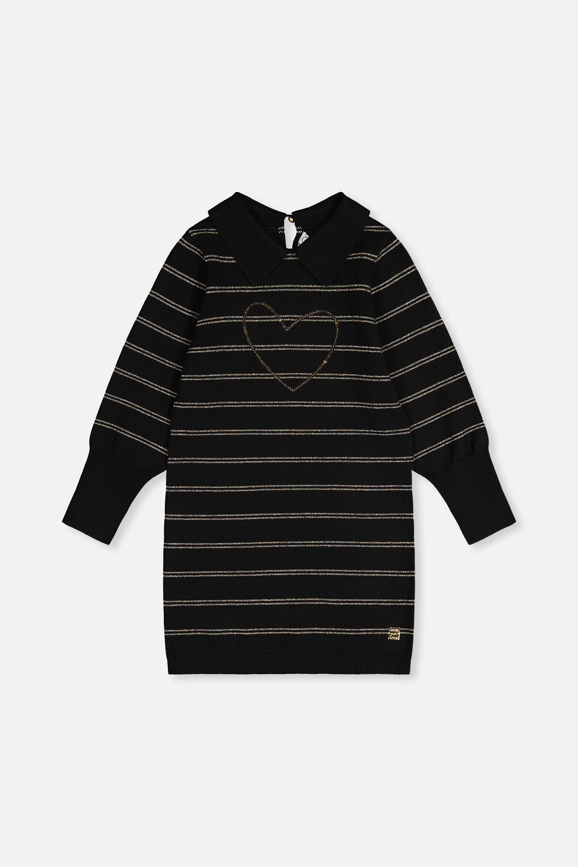 Knitted Dress Black And Gold-0