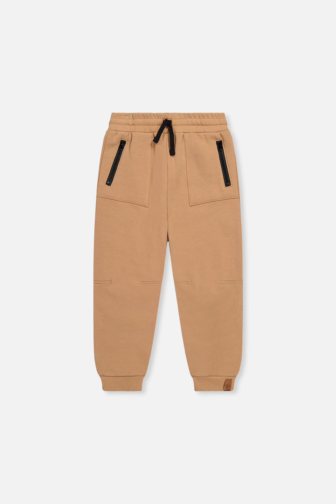Fleece Sweatpants With Pockets Brown Tannin-0