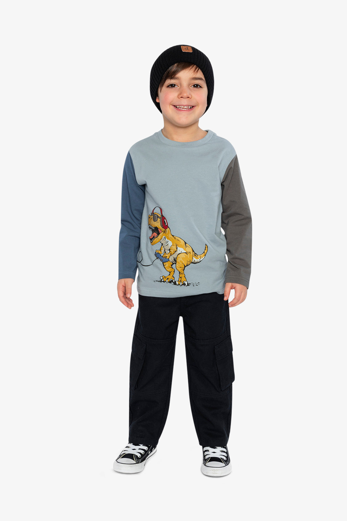 Long Sleeve Organic Cotton T-Shirt Sky Blue-4