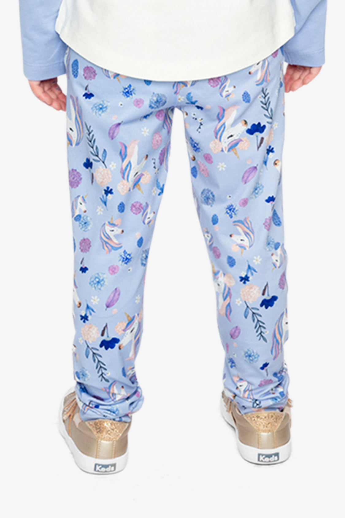 Printed Leggings Purple Unicorn Print-3