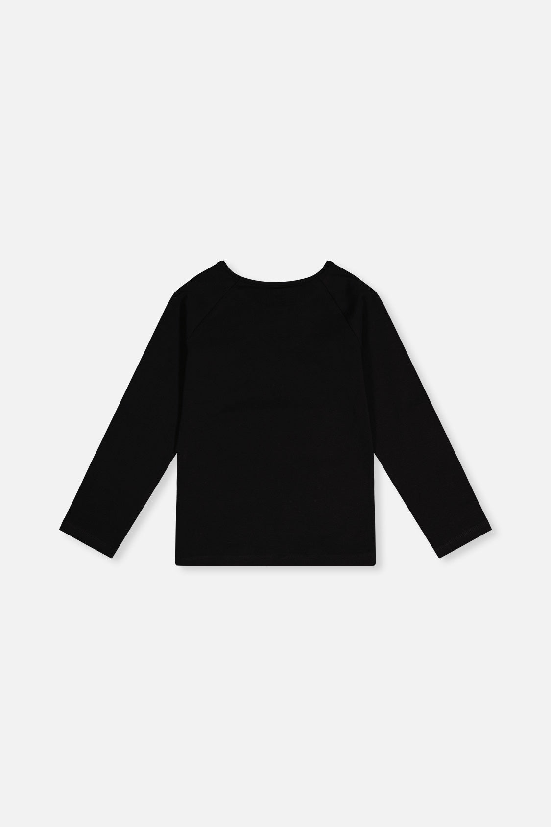 Raglan Organic Cotton T-Shirt Black-4