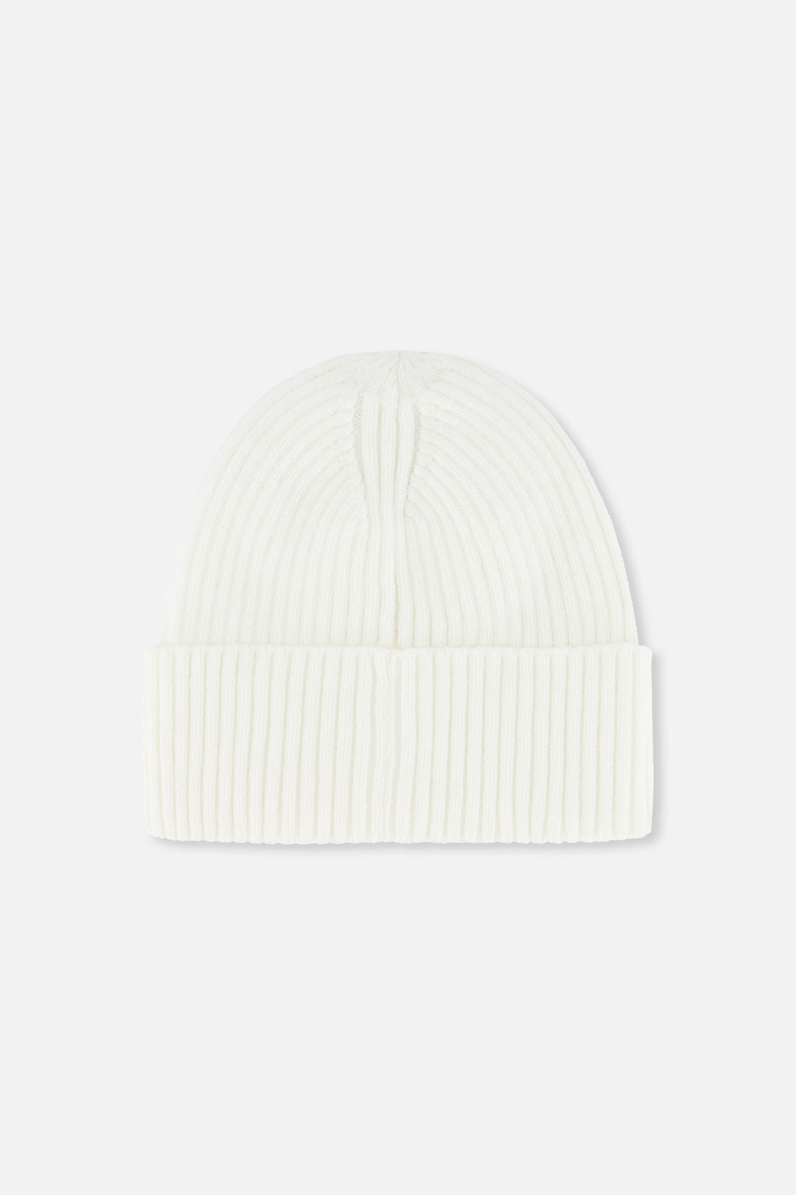 Ribbed Knit Hat Off-White-2