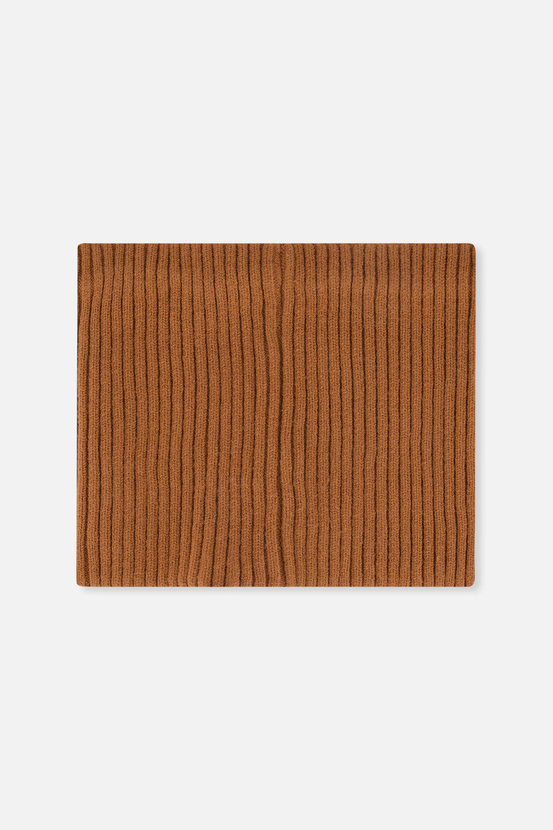 Baby Ribbed Knit Neckwarmer Brown Sugar-1