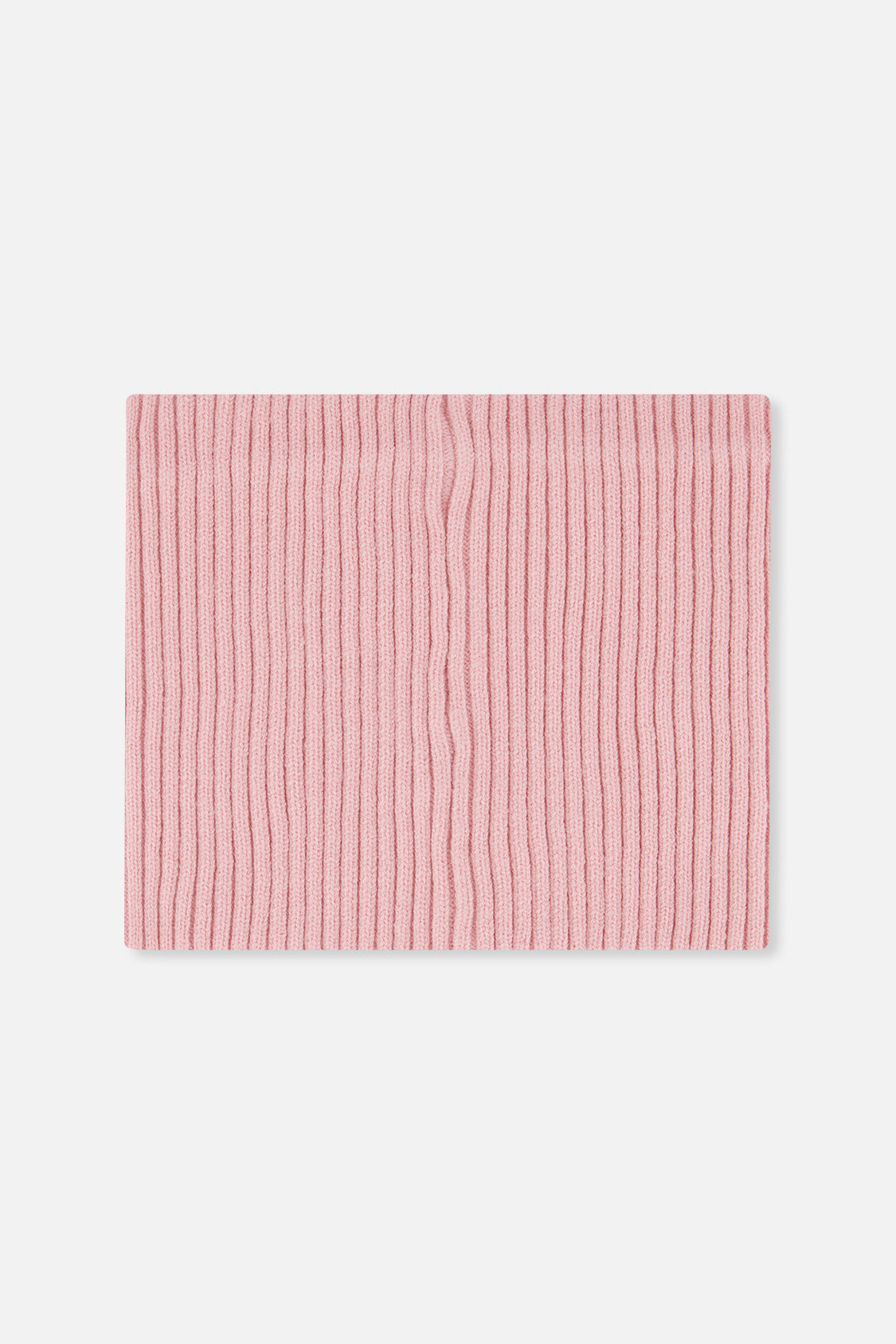 Ribbed Knit Neckwarmer Pale Dusty Pink-1