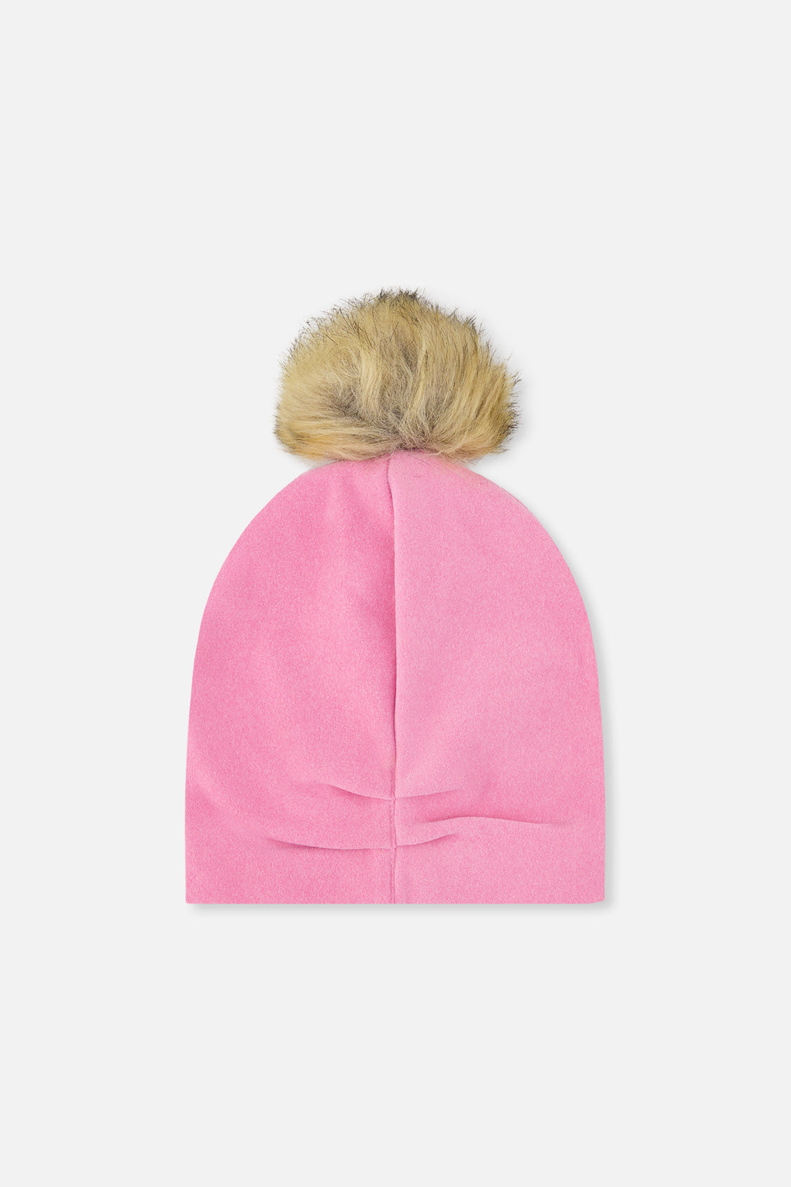 Baby Jersey Hat With Pompom Pink-1