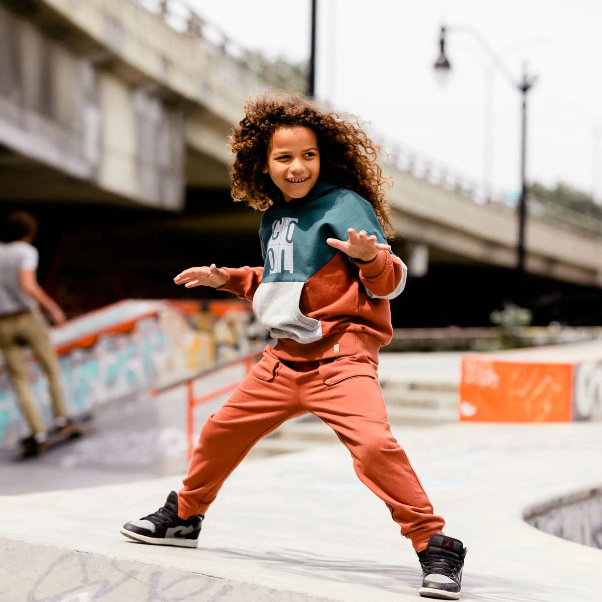 Fleece Sweatpants Mocha Brown | DEUX PAR DEUX - Jenni Kidz