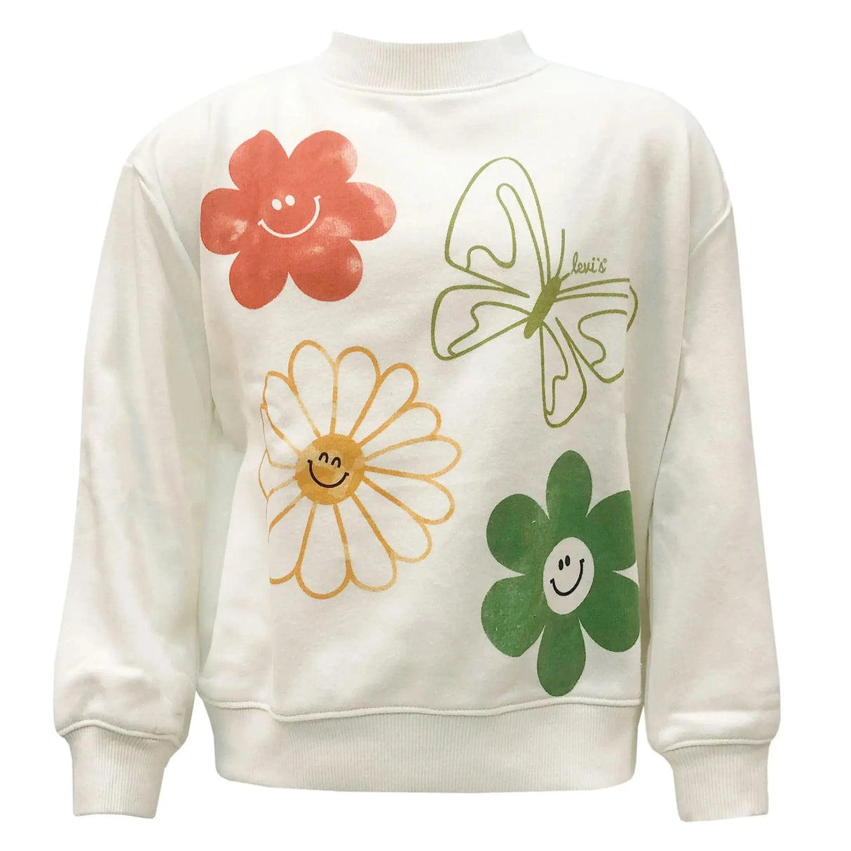 Girls Mock Neck Sweatshirt Sunny Cream | Levi's - Jenni Kidz