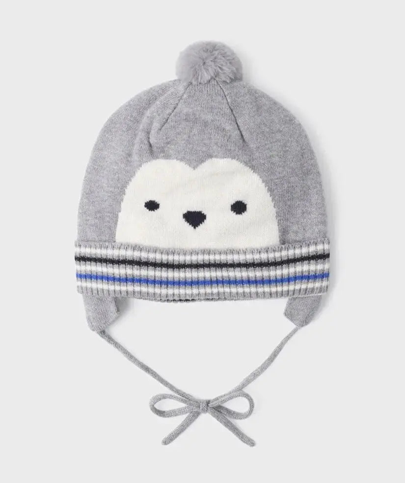 Knit Bobble Hat - Grey Boys | Mayoral | Mayoral | Jenni Kidz