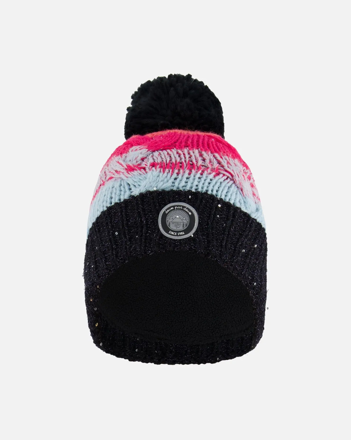 Knit Hat Gradient Blue, Coral And Fuschia | Deux par Deux | Jenni Kidz