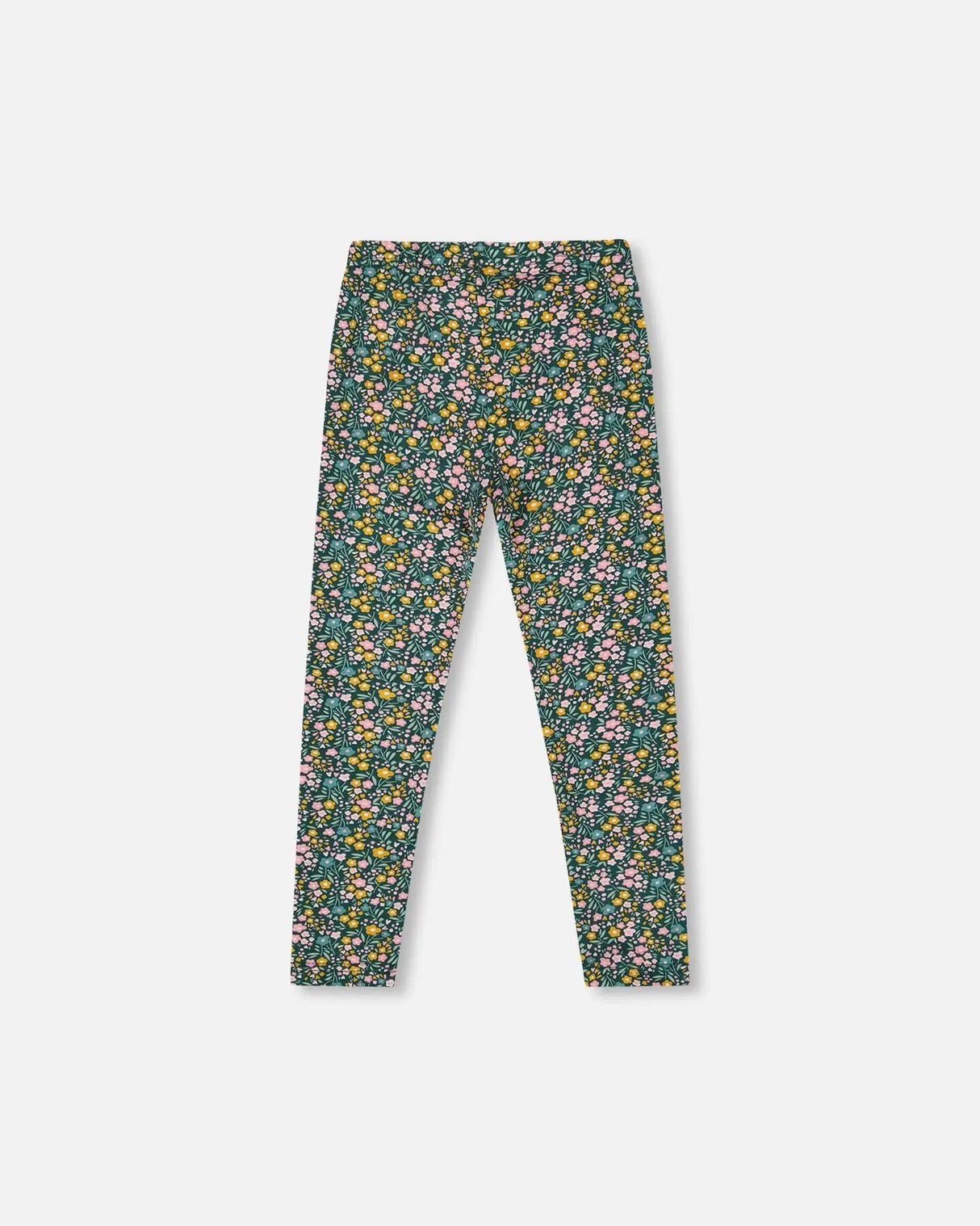 Leggings Green With Flower Print | Deux par Deux | Jenni Kidz