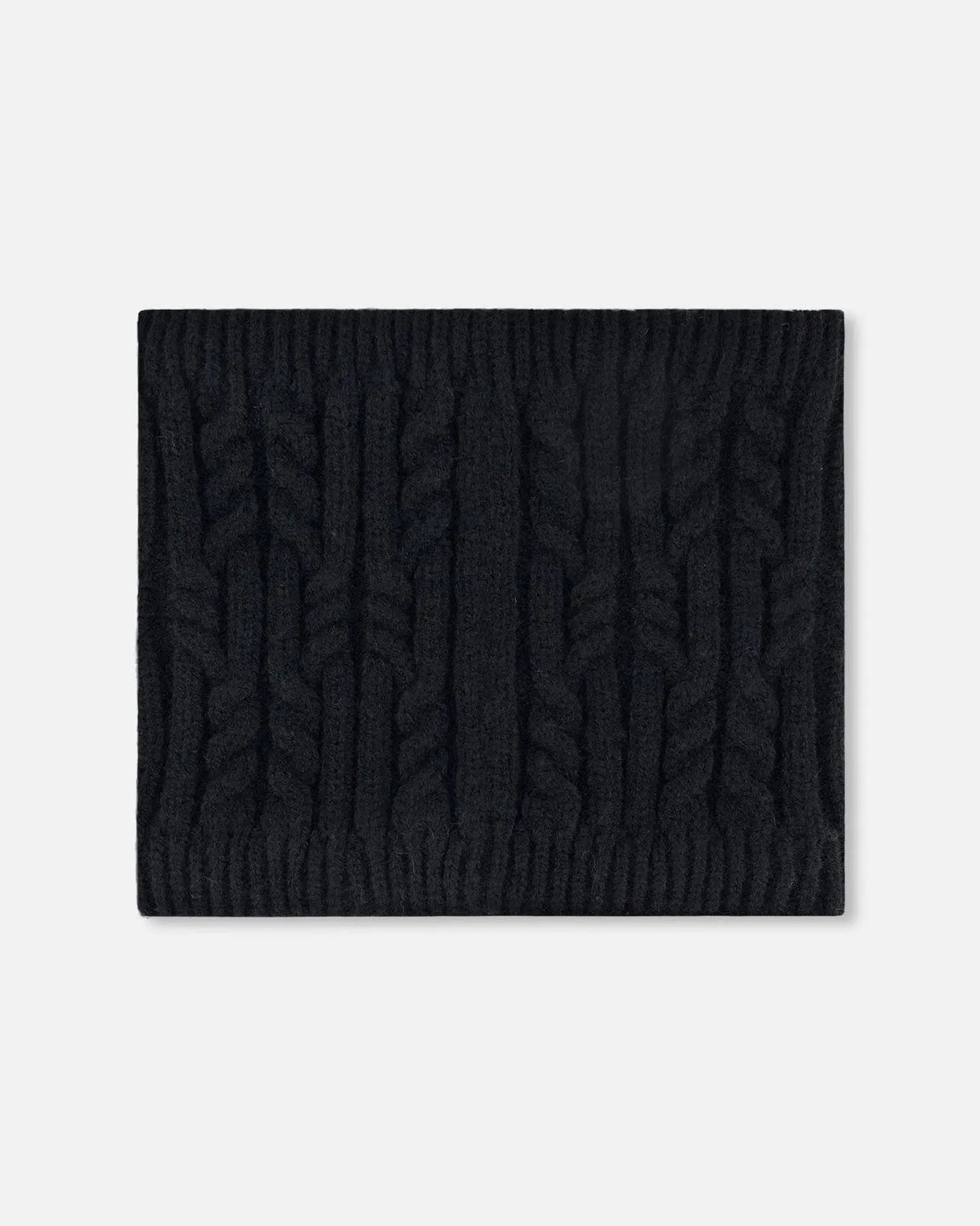 Lined Winter Neckwarmer Black | Deux par Deux | Jenni Kidz