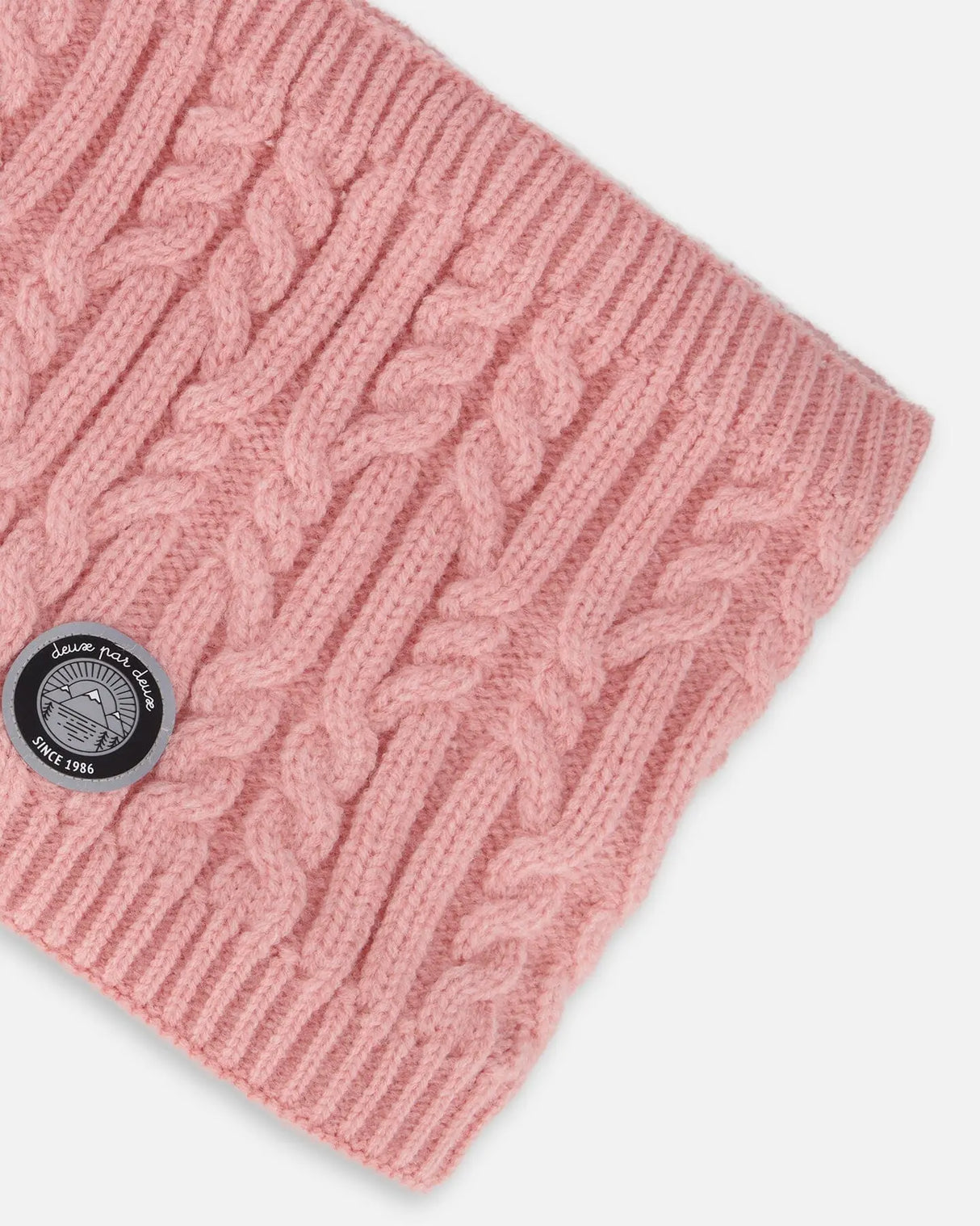 Lined Winter Neckwarmer Dusty Pink | Deux par Deux | Jenni Kidz