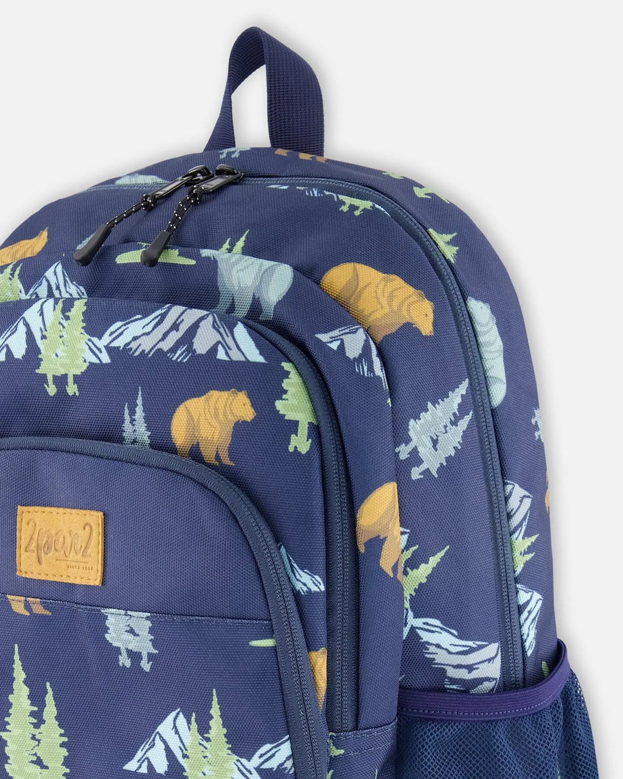 Little Kids Backpack Navy Animal Print | Deux par Deux | Jenni Kidz