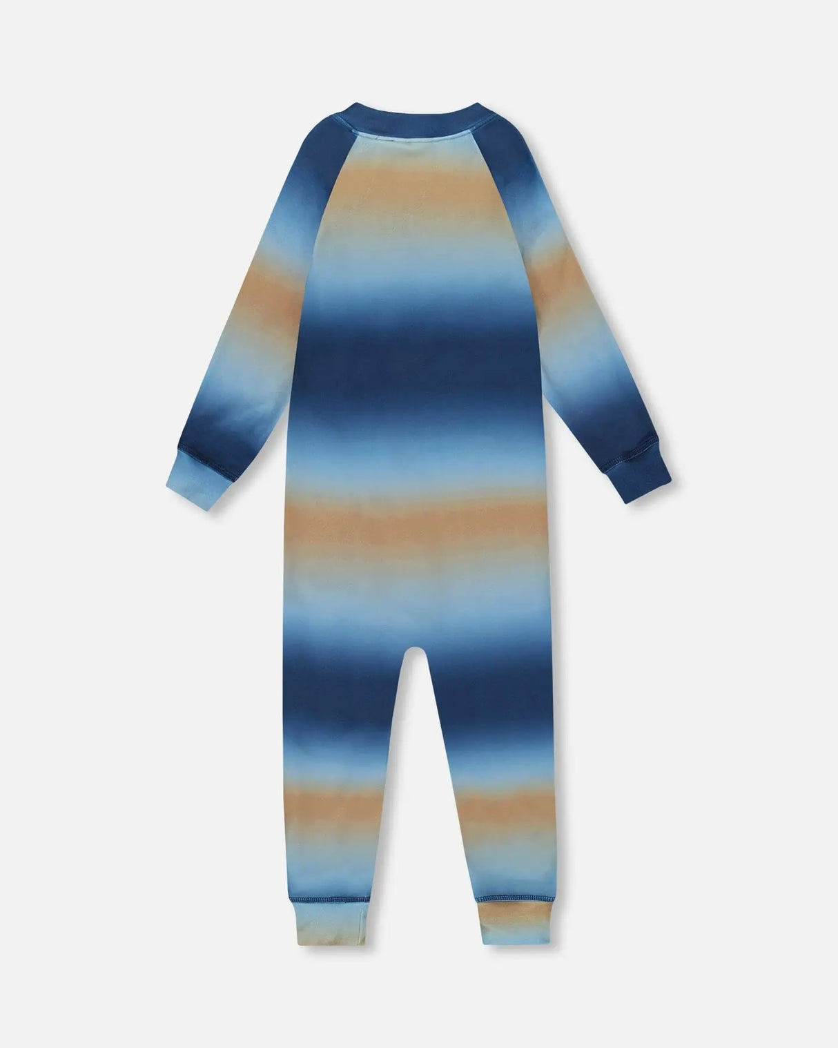 One-Piece Thermal Underwear Blue And Beige Gradient | Deux par Deux | Jenni Kidz
