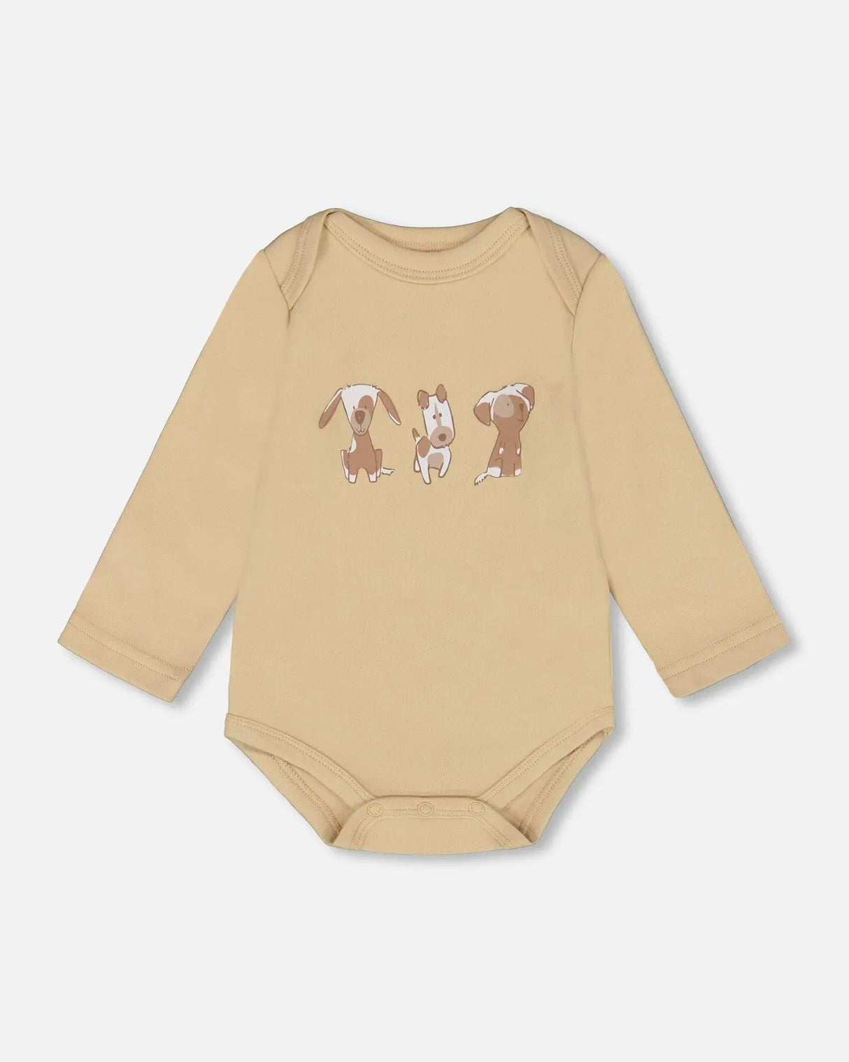 Organic Cotton Onesie Light Caramel | Deux par Deux | Jenni Kidz