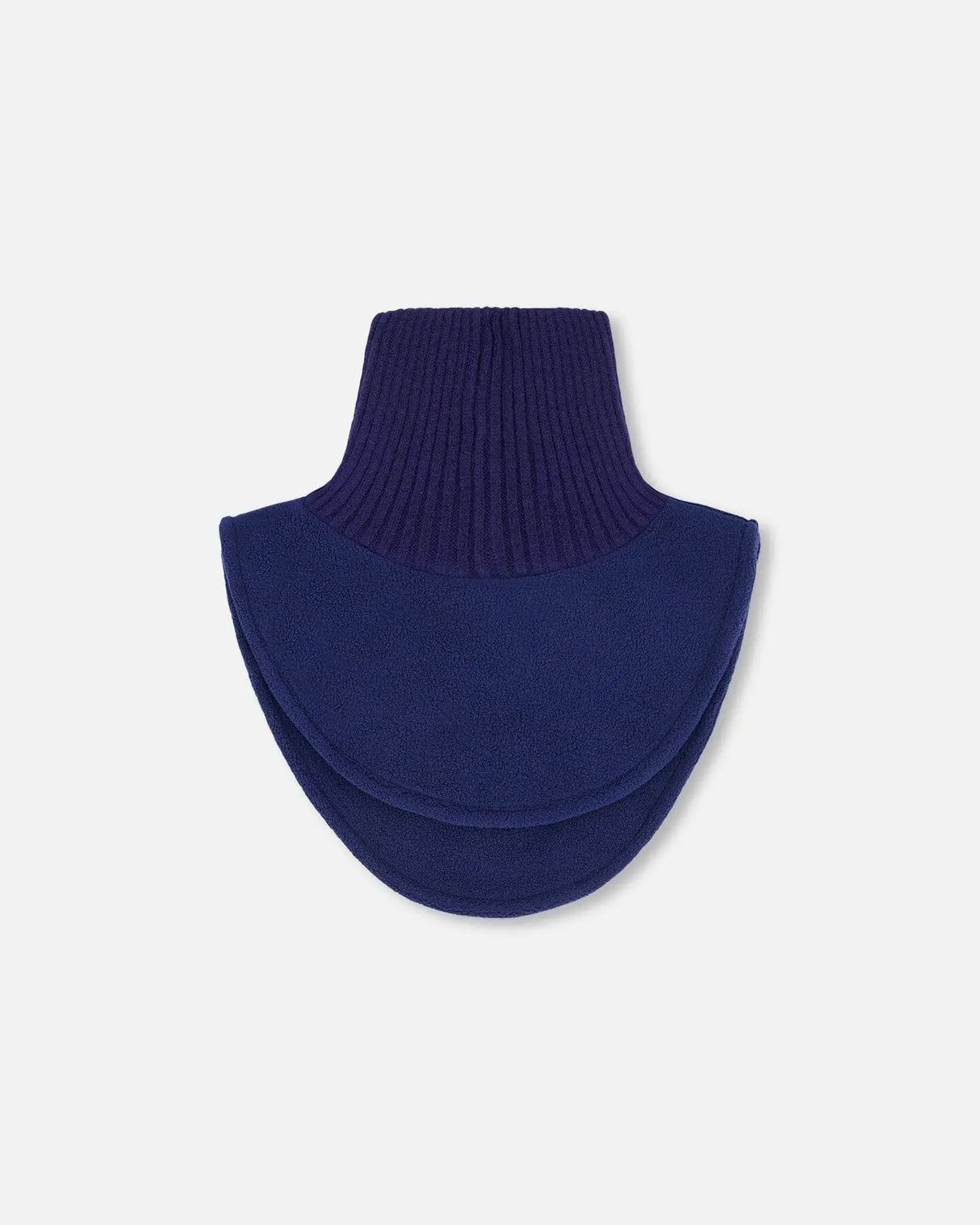 Polar Fleece And Knit Neckwarmer Navy Blue | Deux par Deux | Jenni Kidz