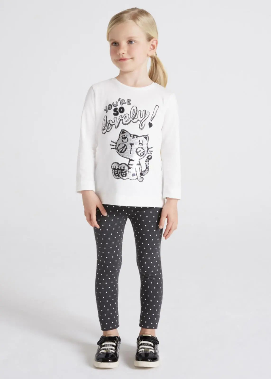 Polka Dot Leggings Set Girl - Marino| Mayoral | Mayoral | Jenni Kidz