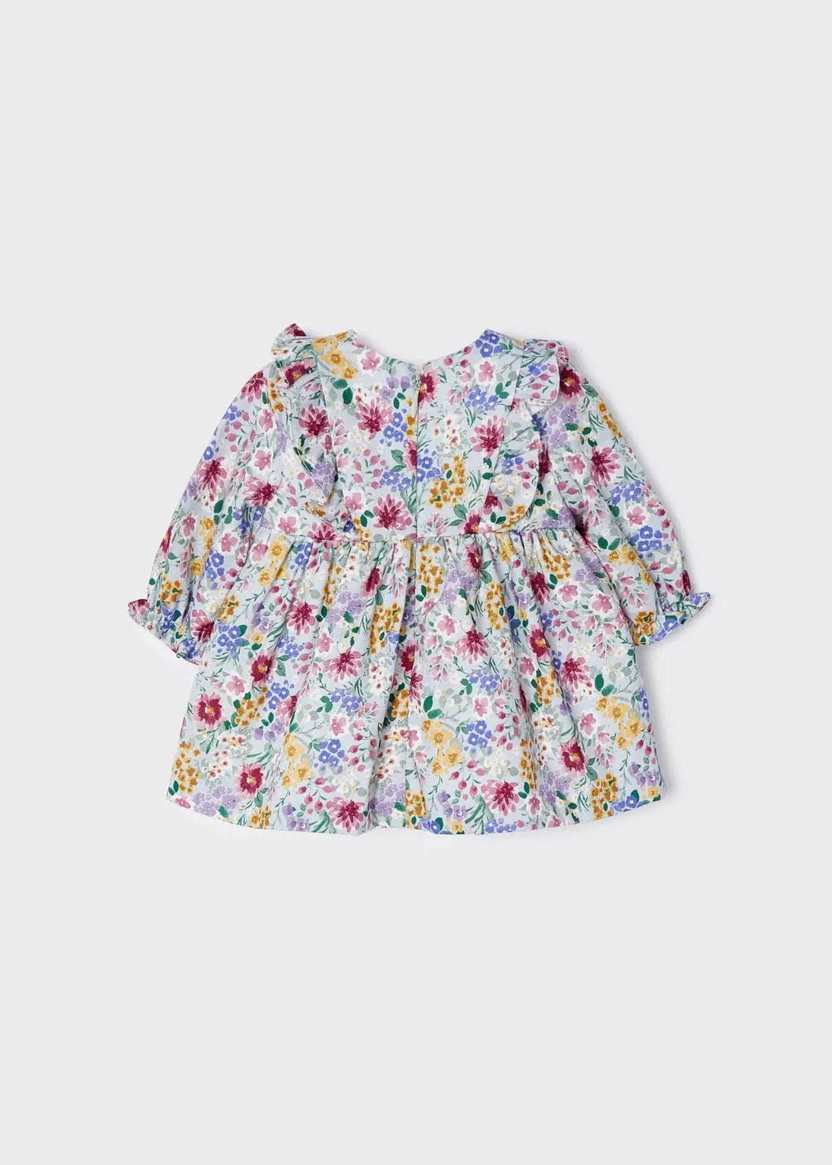 Smocked Multi Floral Baby Girls Dress – | Mayoral | Mayoral | Jenni Kidz