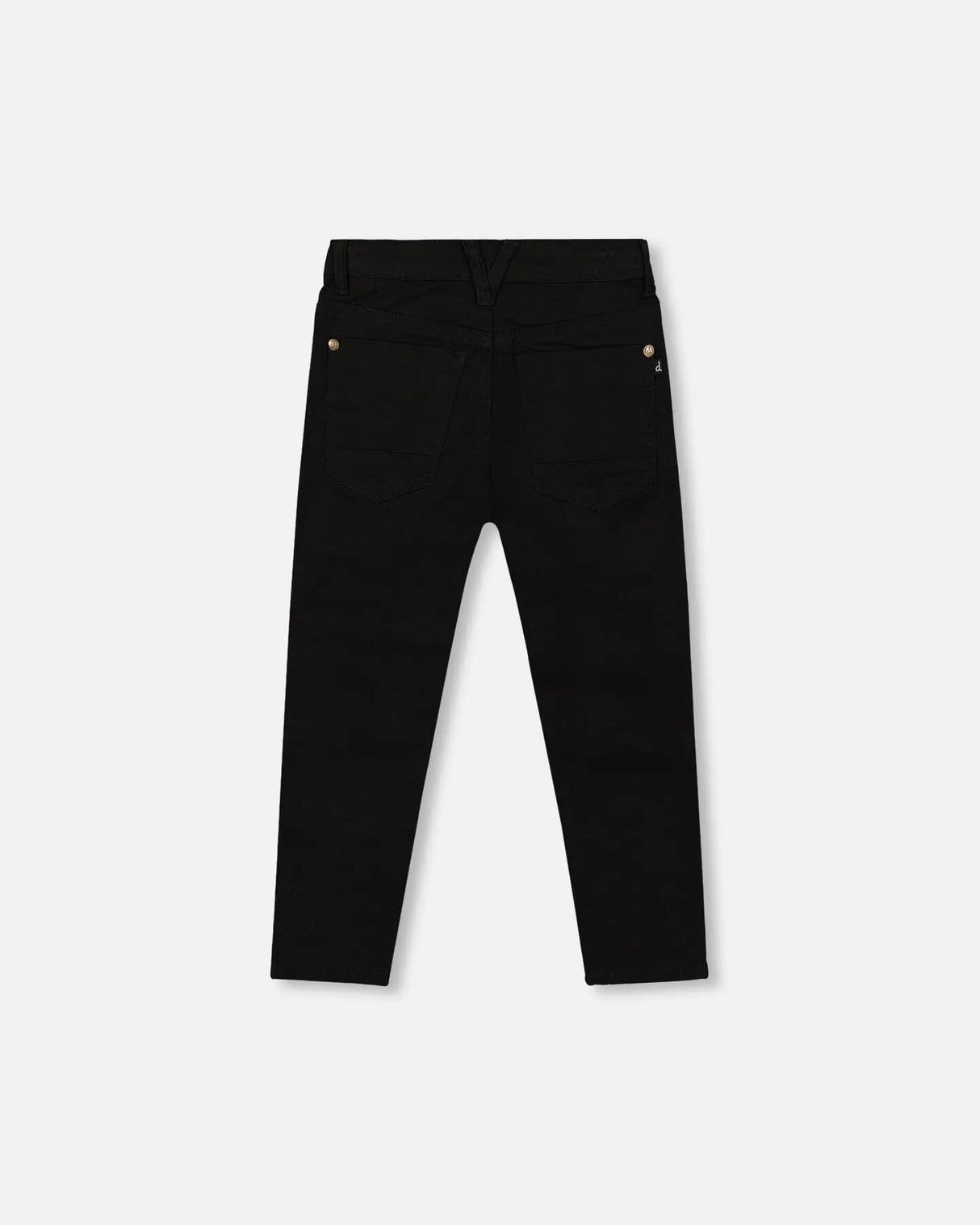 Stretch Twill Pants Black | Deux par Deux | Jenni Kidz