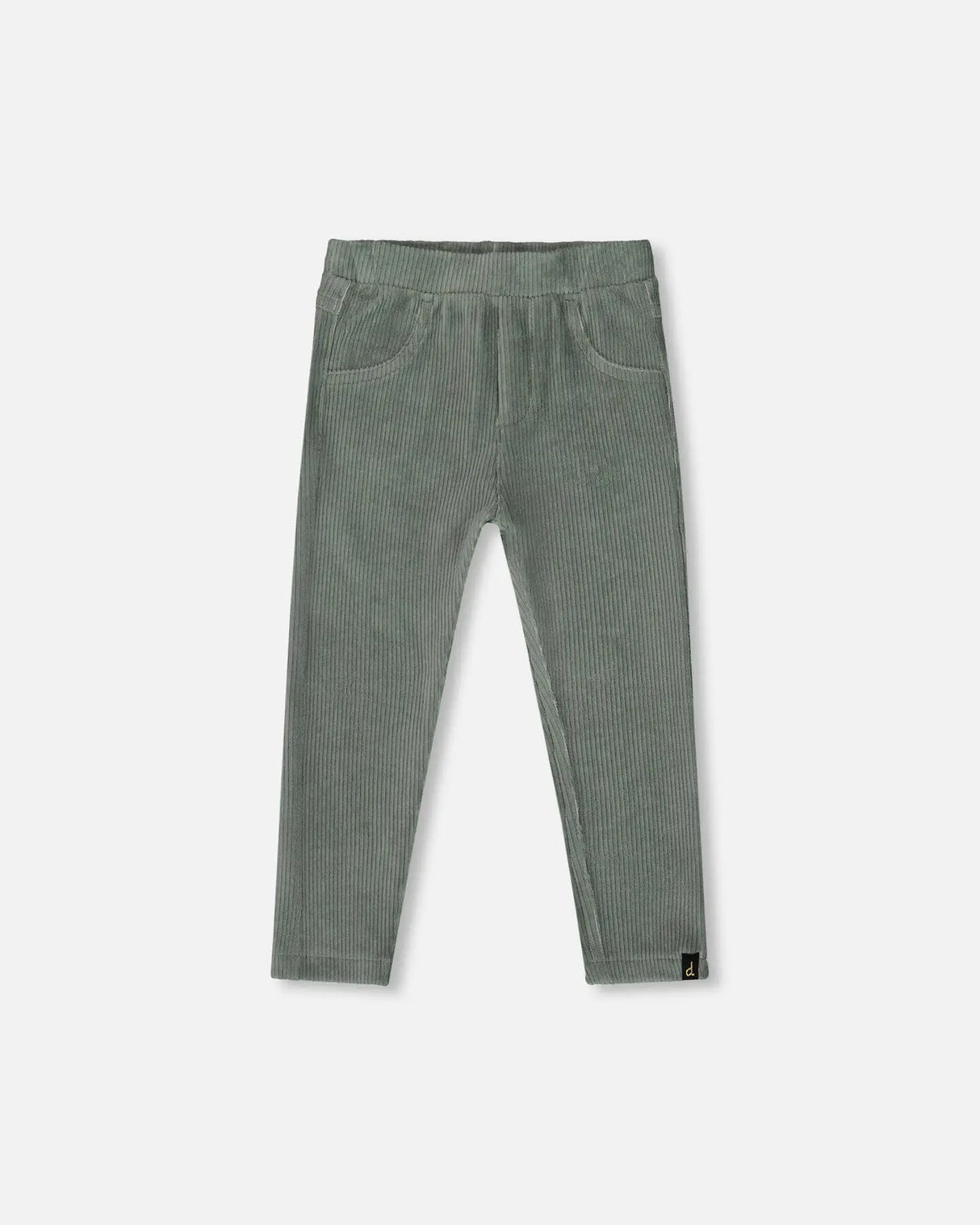 Stretch Velour Tregging Jade Green | Deux par Deux | Jenni Kidz