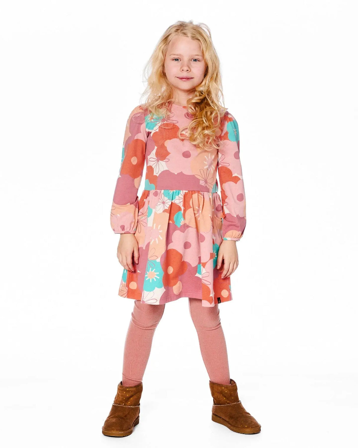 Super Soft Ribbed Leggings Dusty Pink | Deux par Deux | Jenni Kidz