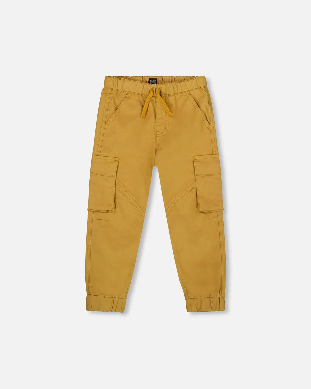Twill Jogger Cargo Pants Ochre | Deux par Deux | Jenni Kidz