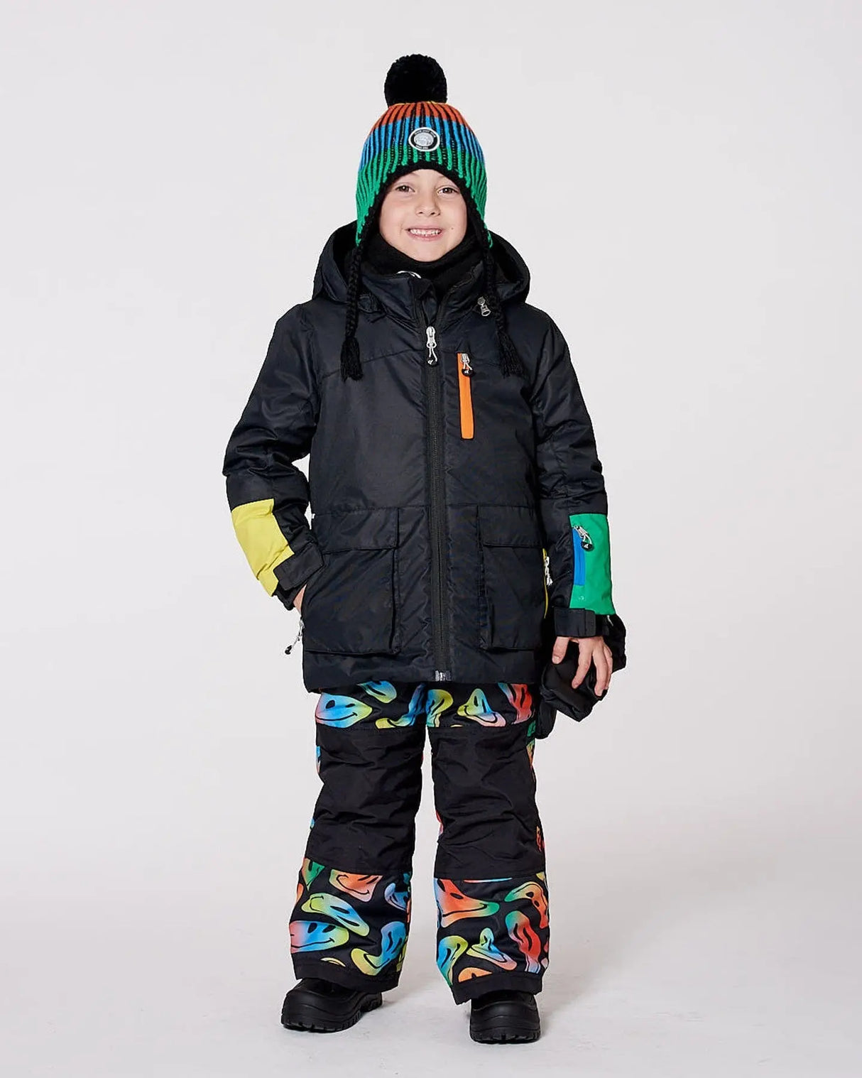 Two-Piece Play Snowsuit Smiley Face | Deux par Deux | Jenni Kidz