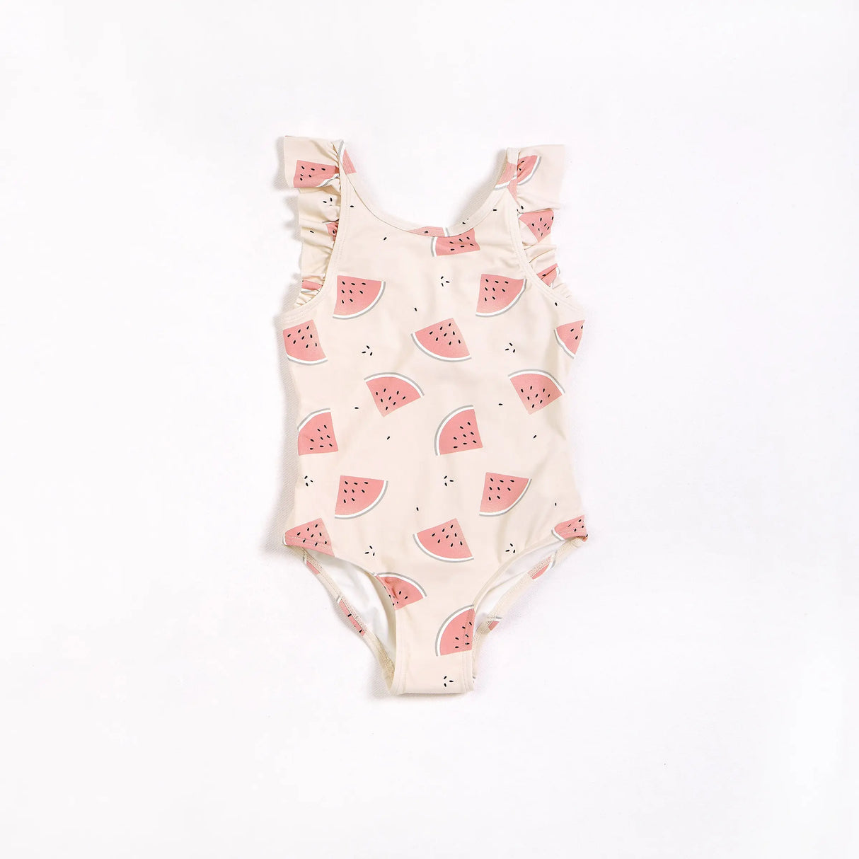 Watermelons on Crème One-Piece Swimsuit | Petit Lem | Petit Lem | Jenni Kidz
