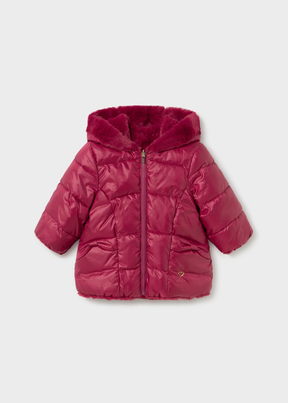Baby Reversible Faux Fur Puffer Jacket | Mayoral