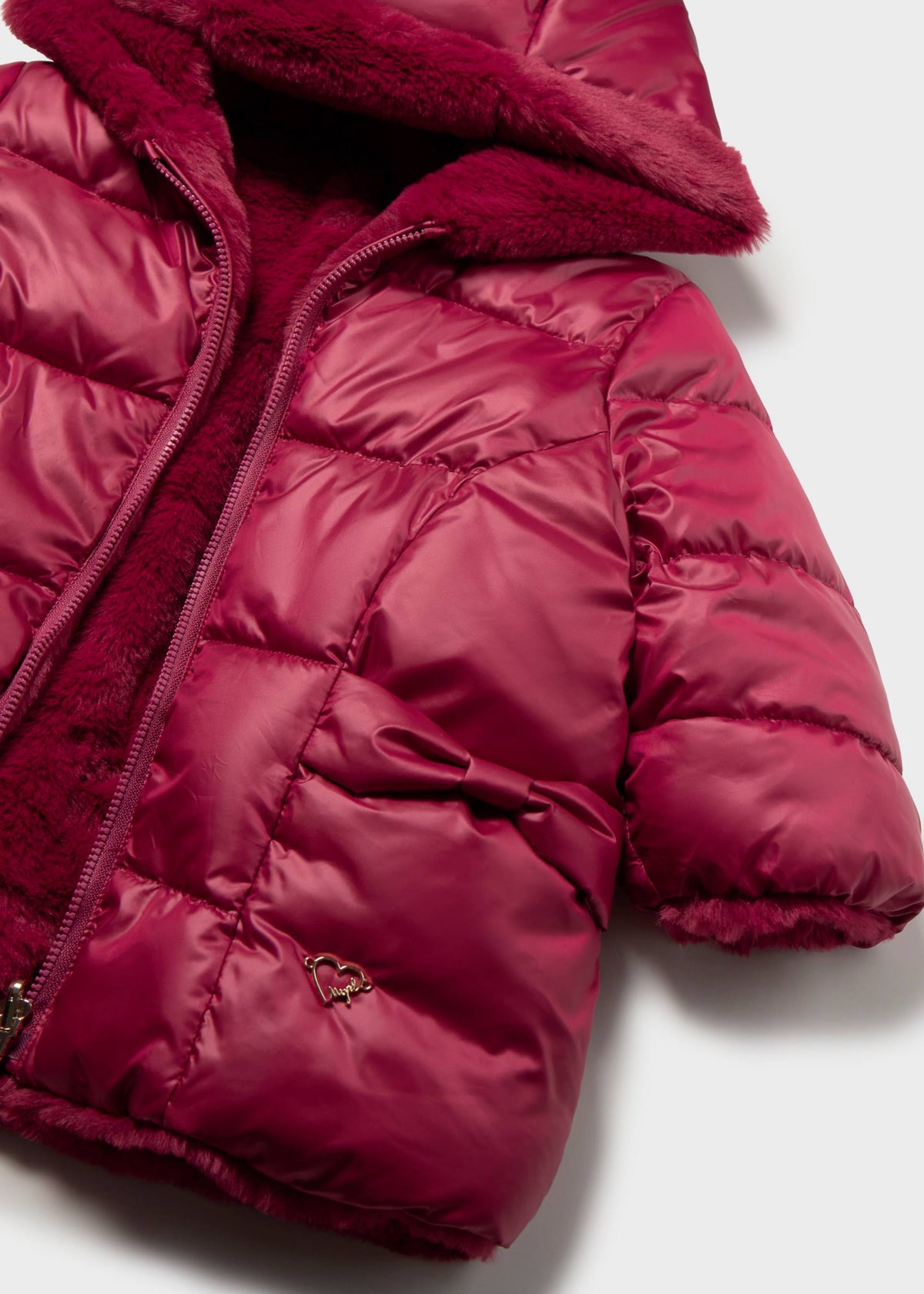 Baby Reversible Faux Fur Puffer Jacket | Mayoral
