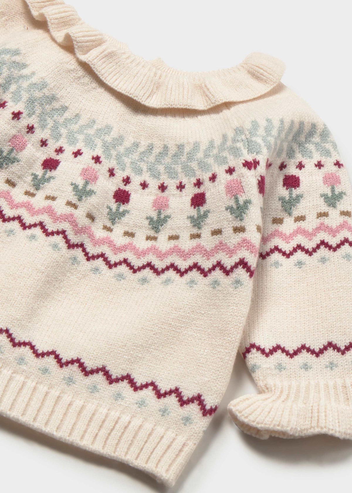 Mayoral newborn girls knit sweater style 2366-48 - product photo 3
