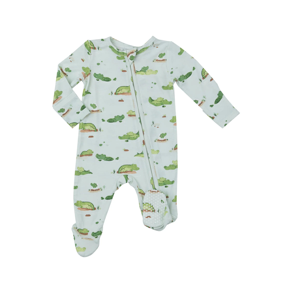 Two Way Zipper Footie - Alligators | Angel Dear - Jenni Kidz