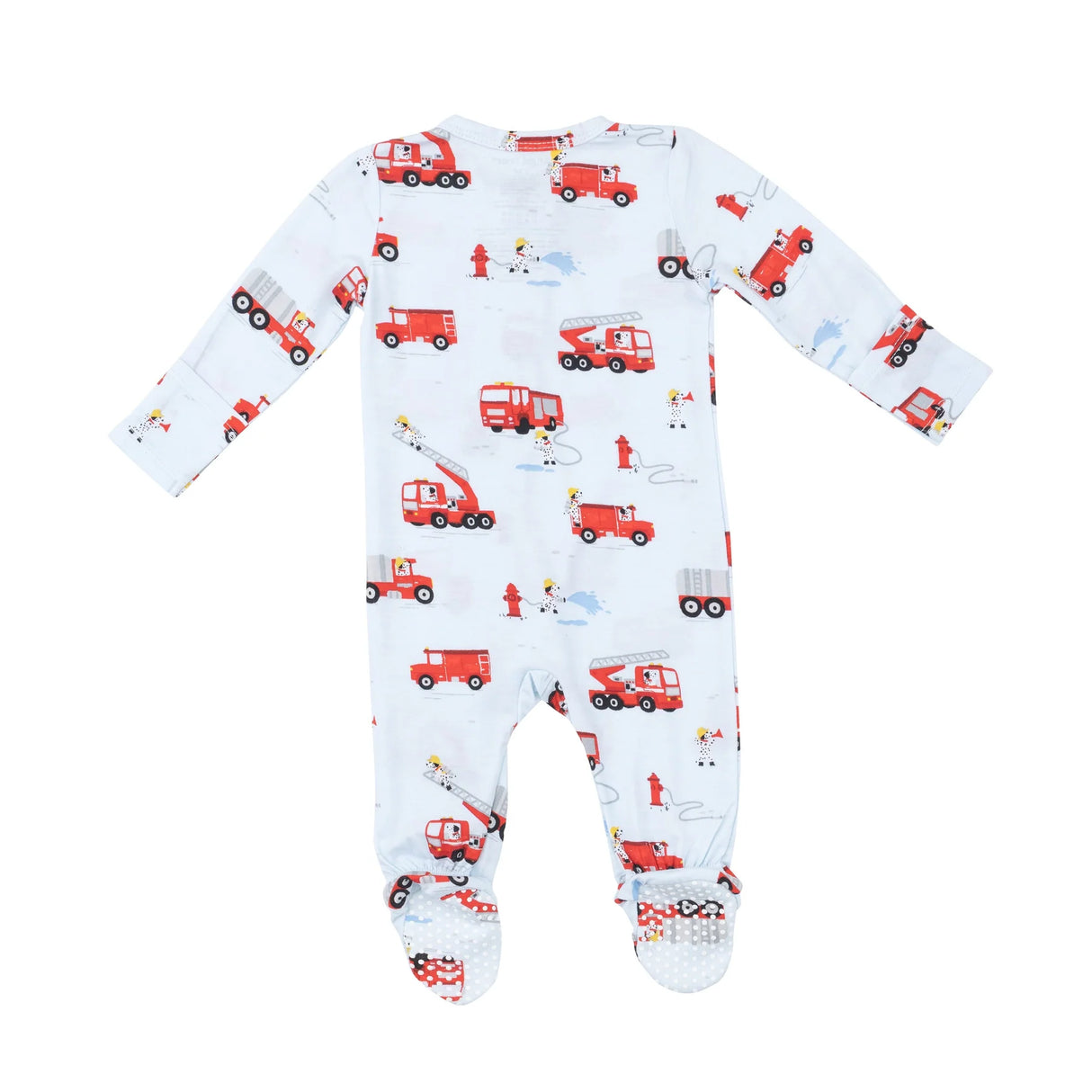 Two Way Zipper Footie - Firetruck Dalmations | Angel Dear - Jenni Kidz