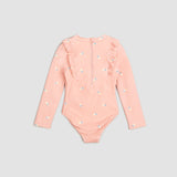 Popsicle Print on Dusty Pink Long-Sleeve One-Piece Swimsuit | Petit Lem - Jenni Kidz
