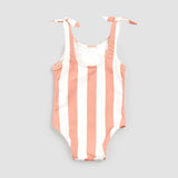 Coral Striped Swimsuit | Petit Lem