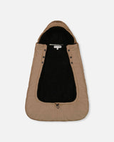 3-In-1 Multifunction Cover For Car Seat, Stroller, And Baby Carrier In Chanterelle | Deux par Deux | Jenni Kidz