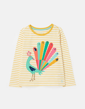 Joules Ava long sleeve applique artwork T-shirt - product image 1