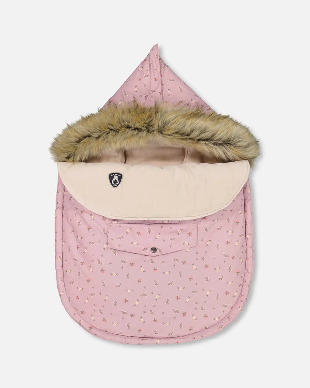 Baby Bunting Bag Pink Designed For Car Seat | Deux par Deux | Jenni Kidz