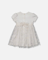 Baby Puff Sleeve Dress White | Deux par Deux | Jenni Kidz