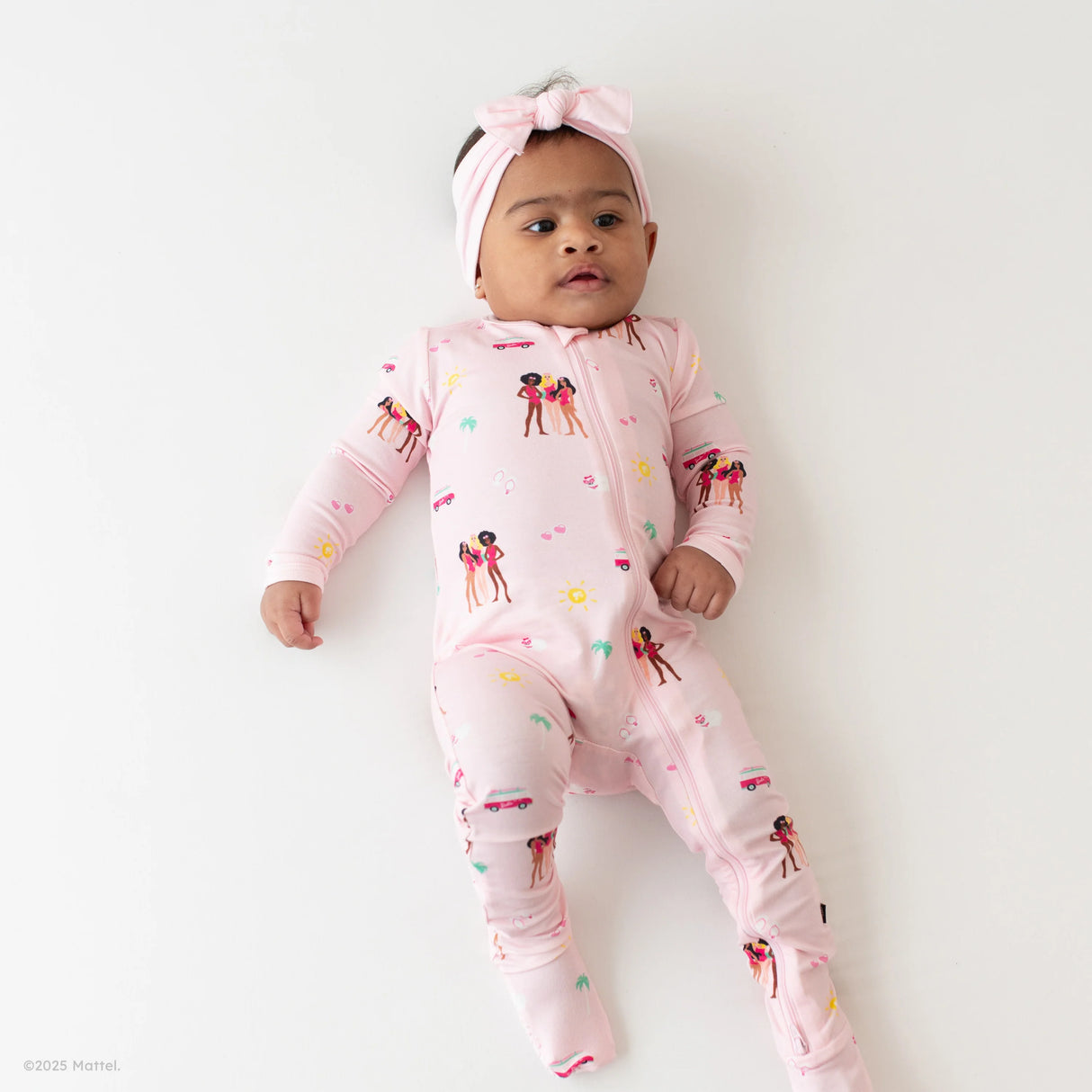 Zippered Footie in Barbie™ Beach | Kyte Baby