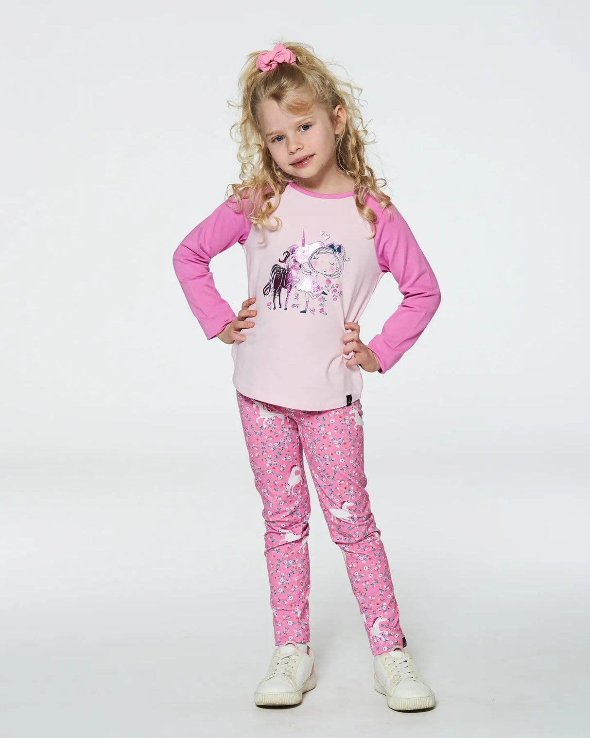 Baseball Top With Print Unicorn | Deux par Deux | Jenni Kidz